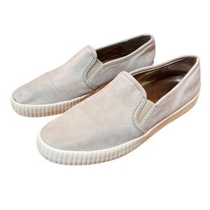 Frye Gray Suede Loafers Women's Slip-On Shoes Rubber Sole Boat Shoes Women Sz 8